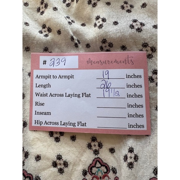 Aeropostale Cream Semi-Sheer Printed Boho Festival Loose Casual Top Size L - Picture 11 of 11